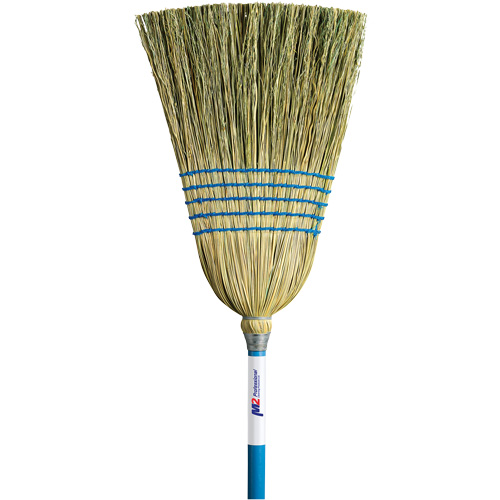 Light-Duty Indoor/Outdoor Corn Broom, 5-String, Wood Handle Industrial Sales