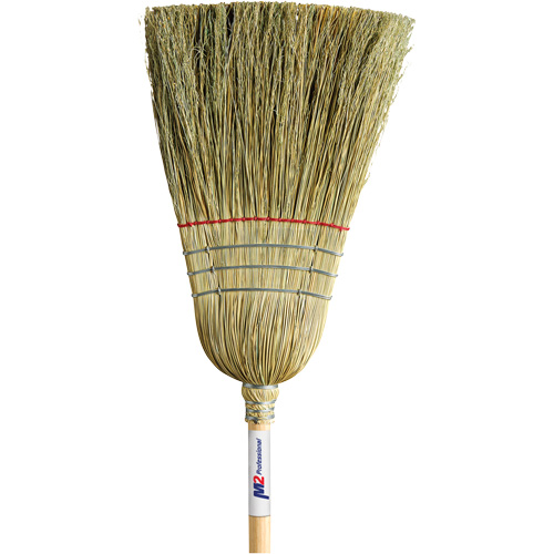 Heavy-Duty Corn Broom, 1-String, Wood Handle Industrial Sales