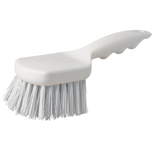 Brosse &agrave; chaudron &agrave; manche court, 9" l, Soies Polypropyl&egrave;ne, Blanc Industrial Sales