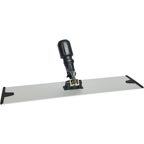 Support de vadrouille &agrave; &eacute;pousseter en microfibres &agrave; boucles et crochets, 18", Aluminium Industrial Sales