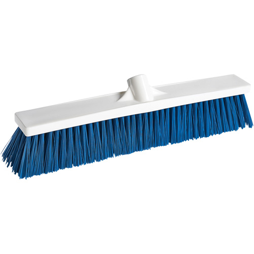 Foodservice Push Broom, Medium Bristles, 24", Polyester, White Industrial Sales
