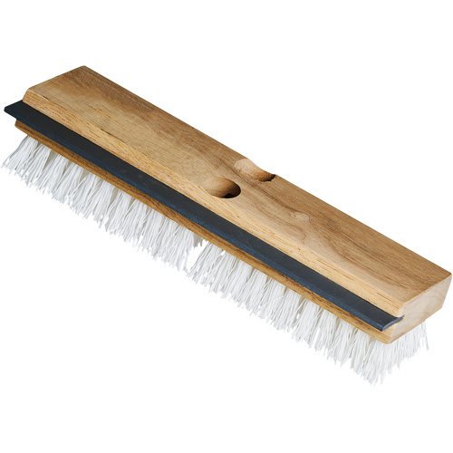 Utility Scrub Brush & Squeegee, 11" L, Polypropylene Bristles, White Industrial Sales