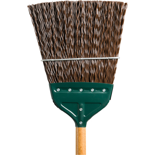 Track & Switch Broom, Wood Handle, Polypropylene Bristles, 52" L Industrial Sales