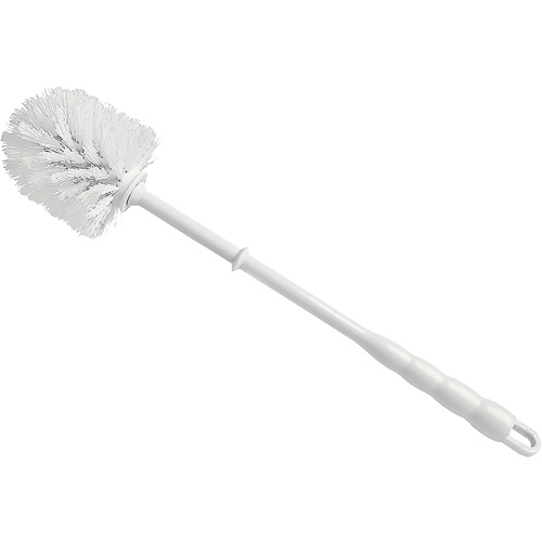 Brosse &agrave; cuvettes, 15-1/2" l, Soies Polypropyl&egrave;ne, Rouge/Blanc Industrial Sales