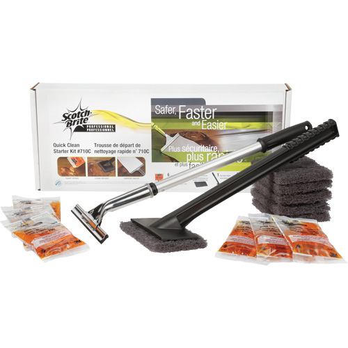 Scotch-Brite Quick Clean Griddle Cleaning System Starter Kit Industrial Sales