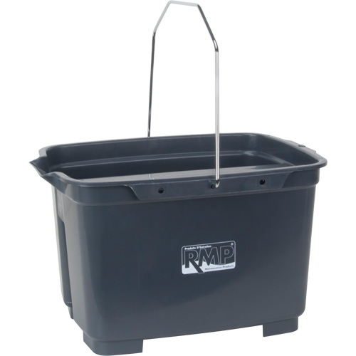 Seau double, Capacit&eacute; de 4,75 gal. US (19 pintes), Gris Industrial Sales