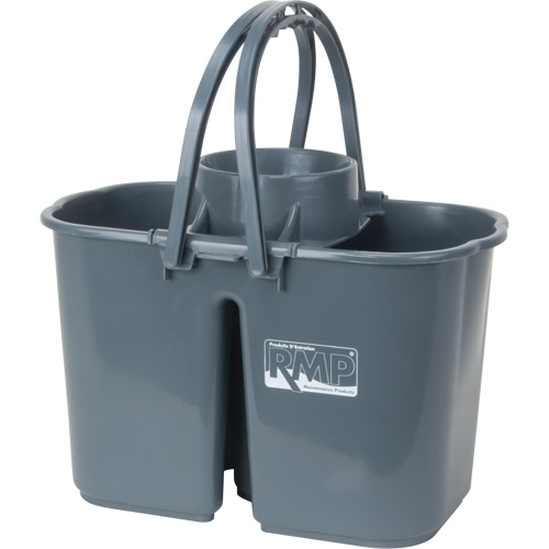 Seau et essoreuse pour vadrouille, Passoire, 3,75 gal. US (15 pintes), Gris Industrial Sales