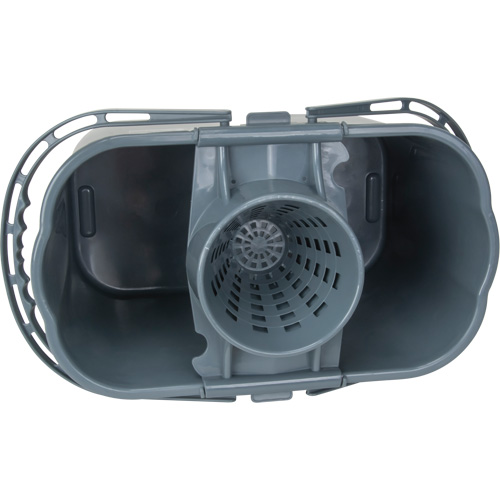 Seau et essoreuse pour vadrouille, Passoire, 3,75 gal. US (15 pintes), Gris Industrial Sales