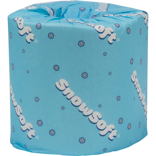 Papier hygi&eacute;nique de premi&egrave;re qualit&eacute; Snow Soft, 2 Pli, 500 Feuilles/Rouleu, Longueur 145', Blanc Industrial Sales
