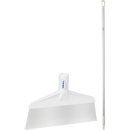 Grattoir &agrave; plancher avec manche, Blanc, 9-3/5" la x 55-9/10" lo Industrial Sales