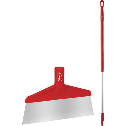 Floor Scraper with Handle, Red, 9-3/5" W x 55-9/10" L Industrial Sales