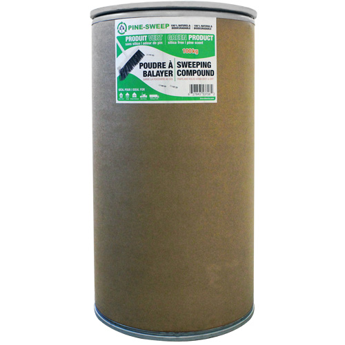 Pine Sweep Dust Buster Sweeping Compound, Drum, 220.46 lbs. (100 kg) Industrial Sales