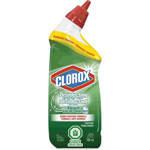 Disinfecting Toilet Bowl Cleaner with Bleach, 709 ml, Bottle Industrial Sales