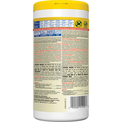 Disinfecting Wipes, 75 Count Industrial Sales