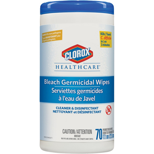 Healthcare&reg; Disinfecting Bleach Wipes, 70 Count Industrial Sales