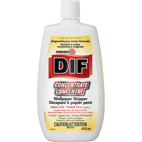 Zinsser&reg; DIF&reg; Liquid Concentrate Wallpaper Stripper, 635 ml, Bottle Industrial Sales