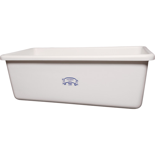 Transport Storage Tub, Plastic, White Industrial Sales
