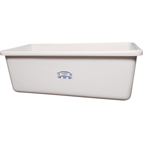 Transport Storage Tub, Plastic, White Industrial Sales