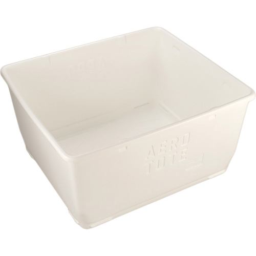 Bac Aero-Tote avec vidange, Plastique, Blanc Industrial Sales