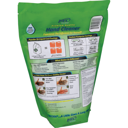 Nettoyant pour les mains biod&eacute;gradable, Poudre, 3 lb, Recharge, Parfum&eacute; Industrial Sales