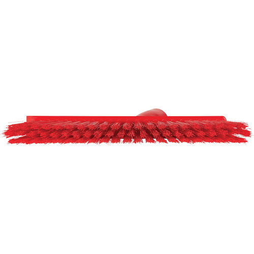 Balai biseaut&eacute; avec pas de vis inclin&eacute;, Crins Moyen, 10", Polyester, Rouge Industrial Sales