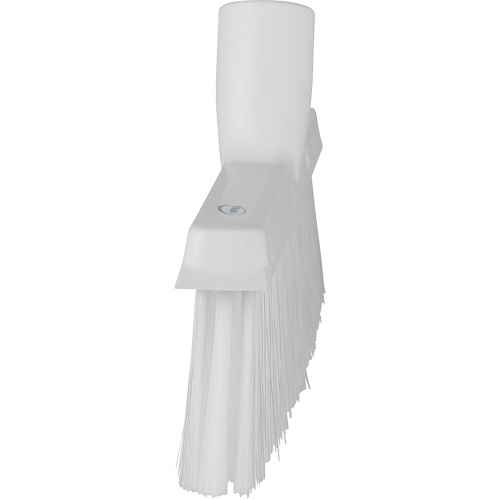 Balai biseaut&eacute; avec pas de vis inclin&eacute;, Crins Moyen, 10", Polyester, Blanc Industrial Sales