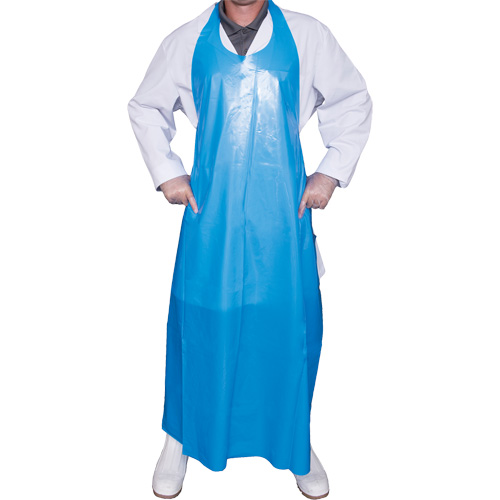 Top Dog 8 Mil. Apron, Polyurethane, 50" L x Blue Industrial Sales
