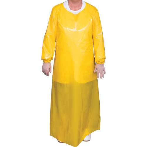 Blouse Top Dog de 6 mil, Grand, Jaune, Polyur&eacute;thane Industrial Sales