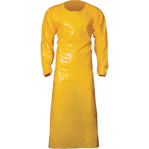 Top Dog 6 Mil. Gown, X-Large, Yellow, Polyurethane Industrial Sales