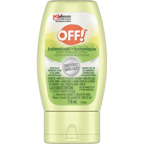 R&eacute;pulsif &agrave; insectes Botanicals Off!, Sans DEET, Lotion, 118 g Industrial Sales