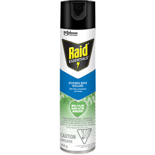 Insecticide pour insectes volants Essentials Raid, 350 g, Canette a&eacute;rosol Industrial Sales