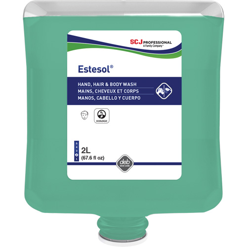 Estesol&reg; Hand, Hair and Body Cleaner, 2 L, Rain Forest, Plastic Cartridge Industrial Sales