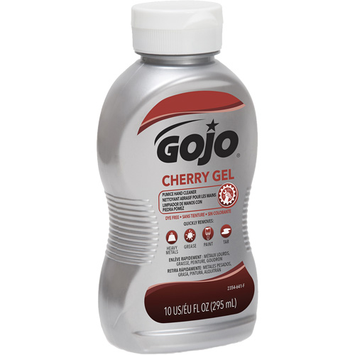 Nettoyant &agrave; mains, Gel/Pierre ponce, 295,74 ml, Bouteille, Cerise Industrial Sales