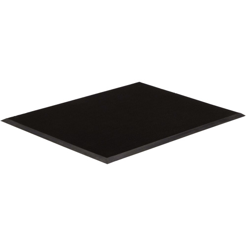 Gritstop Fingermat Entrance Matting, Rubber, Scraper Type, Finger Tip Style Pattern, 3' x 6', Black Industrial Sales