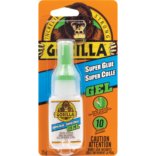 Super Glue Gel, 15 g, Bottle, Clear Industrial Sales