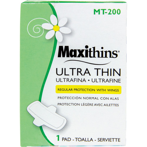 Serviettes Maxi Maxithins ultra minces avec ailes Industrial Sales