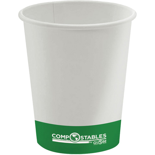 Gobelets en papier compostable chaud/froid &agrave; paroi simple, 12 oz, Multicolore Industrial Sales