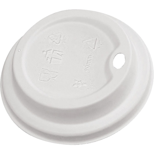 Compostable White Dome Sip Lids Industrial Sales