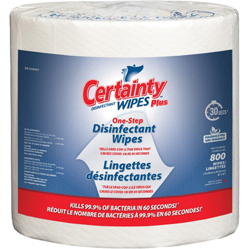 Lingettes d&eacute;sinfectantes, 7-9/10" x 5-9/10", 800 lingettes Industrial Sales