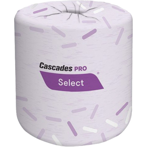 Pro Select&reg; Bathroom Tissue, 2 Ply, 420 Sheets/Roll, White Industrial Sales