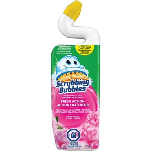 Gel nettoyant &agrave; triple action pour cuvette Scrubbing Bubbles, 710 ml, Bouteille Industrial Sales