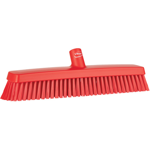 T&ecirc;te de balai-brosse, Crins Fin/Ferme, 16-1/2", Polyester/Polypropyl&egrave;ne, Rouge Industrial Sales