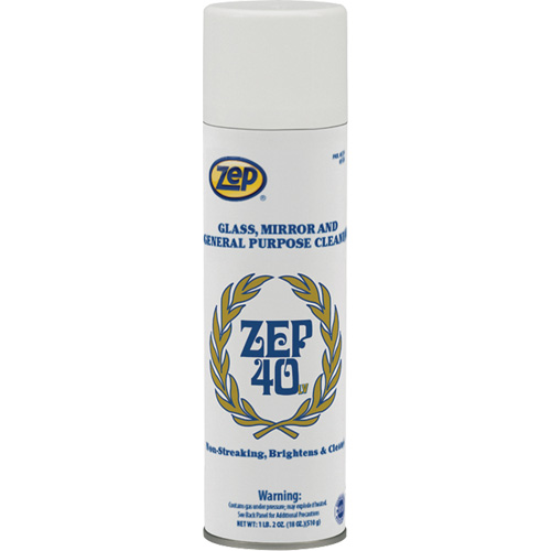 Non-Streaking Glass & Mirror Cleaner, 18 oz., Aerosol Can Industrial Sales