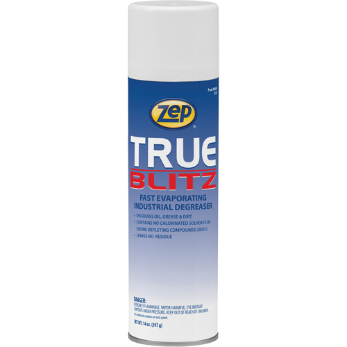 True Blitz Fast-Evaporating Industrial Degreaser, 14 oz., Aerosol Can Industrial Sales