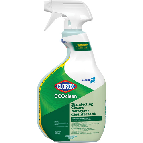 CloroxPro Clorox EcoClean Disinfecting Cleaner, 946 ml, Trigger Bottle Industrial Sales