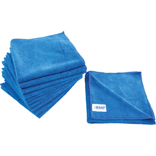 Dusting and Cleaning Cloth, Microfibre, Blue Industrial Sales