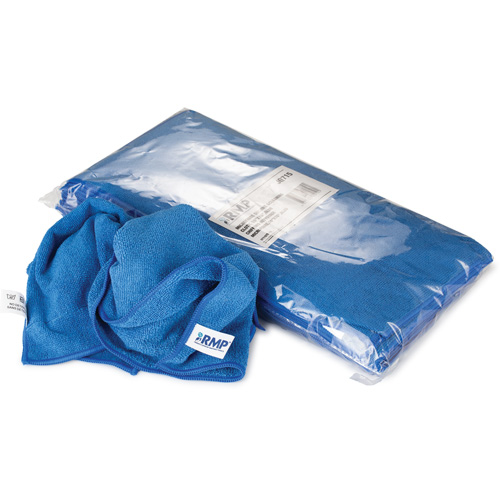 Dusting and Cleaning Cloth, Microfibre, Blue Industrial Sales