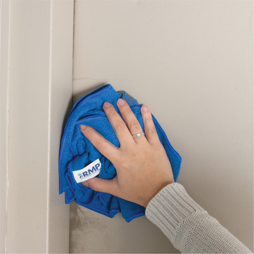 Dusting and Cleaning Cloth, Microfibre, Blue Industrial Sales