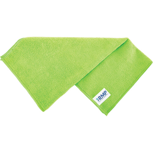 Chiffon de d&eacute;poussi&eacute;rage et nettoyage, Microfibre, Vert Industrial Sales
