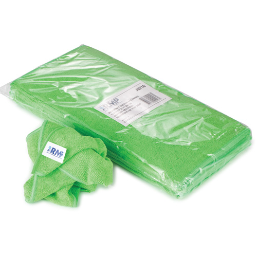 Chiffon de d&eacute;poussi&eacute;rage et nettoyage, Microfibre, Vert Industrial Sales